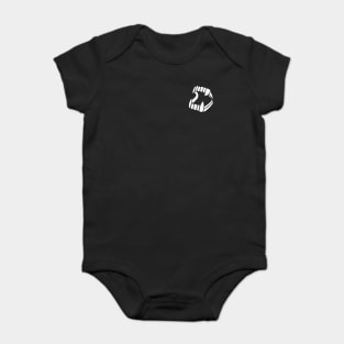 Plastic Fangs (white) Baby Bodysuit